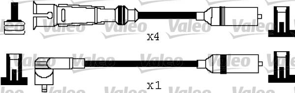 Valeo 346320 - Комплект проводов зажигания autosila-amz.com