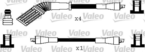 Valeo 346243 - Комплект проводов зажигания autosila-amz.com