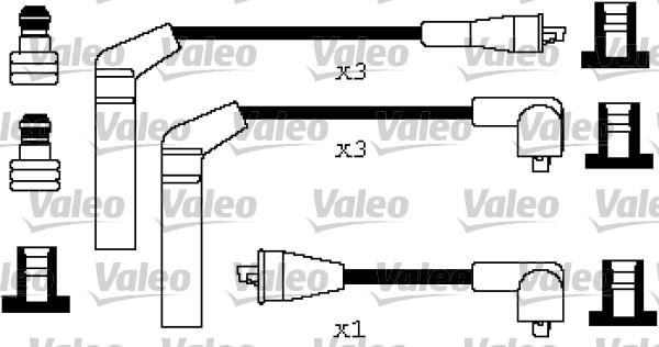Valeo 346255 - Комплект проводов зажигания autosila-amz.com