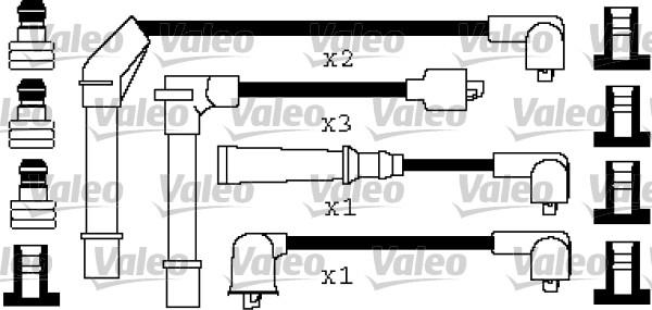 Valeo 346253 - Комплект проводов зажигания autosila-amz.com