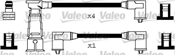 Valeo 346265 - Комплект проводов зажигания autosila-amz.com