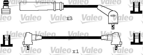 Valeo 346267 - Комплект проводов зажигания autosila-amz.com