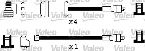 Valeo 346208 - Комплект проводов зажигания autosila-amz.com