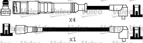 Valeo 346217 - Комплект проводов зажигания autosila-amz.com