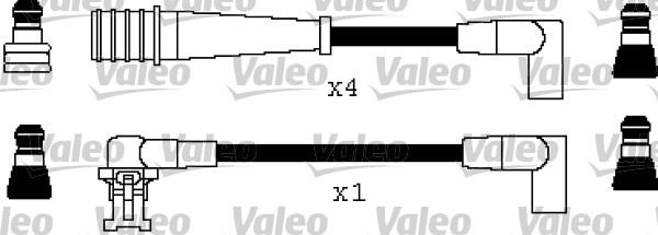 Valeo 346236 - Комплект проводов зажигания autosila-amz.com