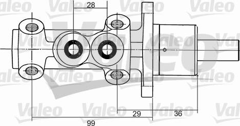 Valeo 350824 - Главный тормозной цилиндр autosila-amz.com