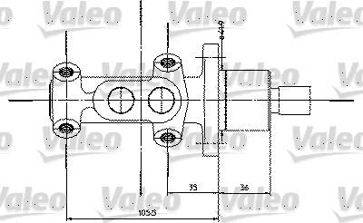 Valeo 350821 - Главный тормозной цилиндр autosila-amz.com