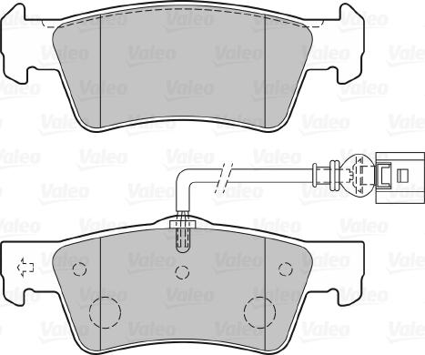 Valeo 301946 - VL301946 колодки дисковые задние!\ VW T5/Touareg all 03> autosila-amz.com