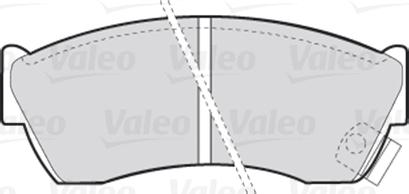 Valeo 301666 - Тормозные колодки, дисковые, комплект autosila-amz.com