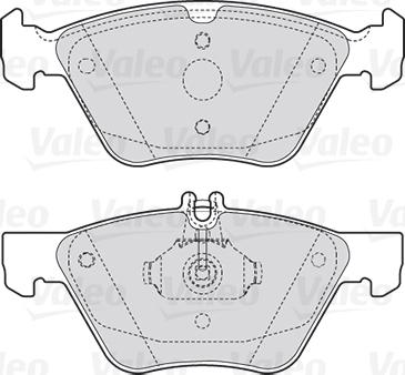 Valeo 301636 - VL301636 колодки дисковые передние!\ MB W210 2.0T-3.2/2.5TD/2.7CDi 96-02 autosila-amz.com