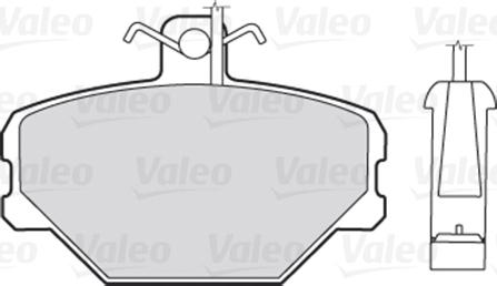 Valeo 670095 - Тормозные колодки, дисковые, комплект autosila-amz.com