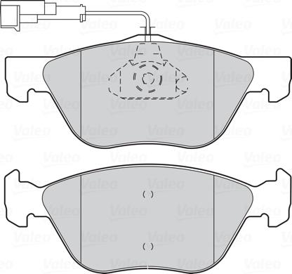 Valeo 301065 - Колодки торм. пер.FIAT autosila-amz.com