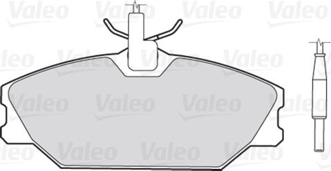 Valeo 670061 - Тормозные колодки, дисковые, комплект autosila-amz.com