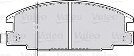 Valeo 301020 - Колодки тормозные дисковые VALEO autosila-amz.com