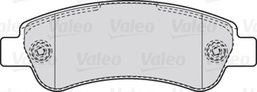 Valeo 670892 - Тормозные колодки, дисковые, комплект autosila-amz.com