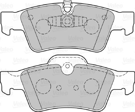 Valeo 301802 - Тормозные колодки, дисковые, комплект autosila-amz.com