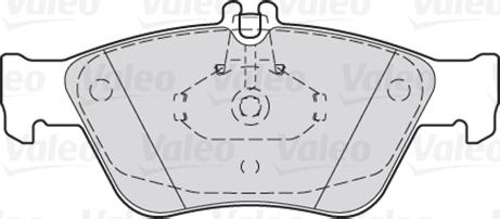 Valeo 301357 - Тормозные колодки, дисковые, комплект autosila-amz.com