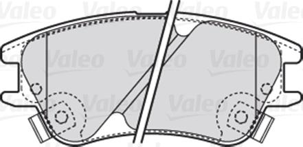 Valeo 301708 - Тормозные колодки, дисковые, комплект autosila-amz.com