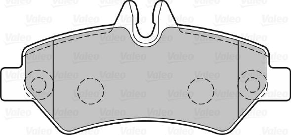 Valeo 301728 - Колодка торм. Mercedes Be autosila-amz.com