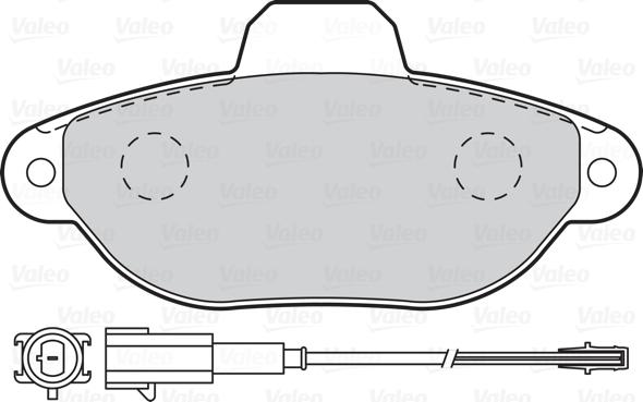 Valeo 302093 - Колодки тормозные дисковые /комплект 4 шт/ autosila-amz.com