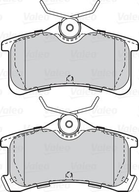 Valeo 302066 - Колодки тормозные TOYOTA AVENSIS 07.01> зад _WVA24013 TOY AVENSIS 07.01> зад autosila-amz.com