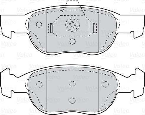 Valeo 302038 - Тормозные колодки, дисковые, комплект autosila-amz.com