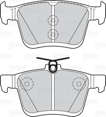 Valeo 302146 - КОЛОДКИ тормозные задние AUDI A3 TT GOLF VII 272X10MM autosila-amz.com