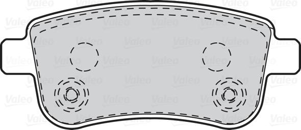 Valeo 302101 - Тормозные колодки, дисковые, комплект autosila-amz.com
