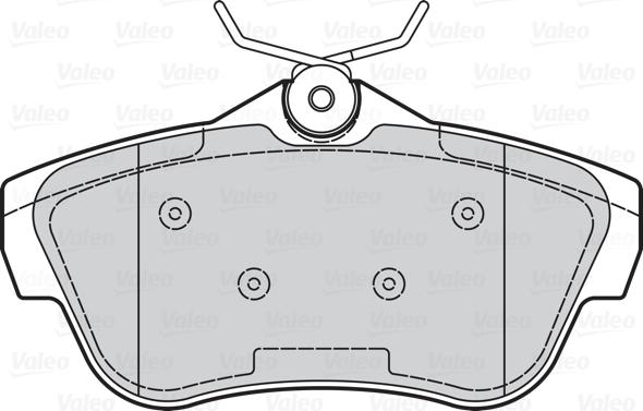 Valeo 670005 - Тормозные колодки, дисковые, комплект autosila-amz.com