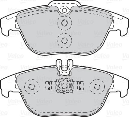 Valeo 302121 - Тормозные колодки, дисковые, комплект autosila-amz.com