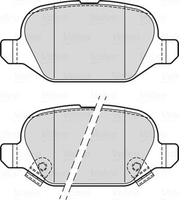 Valeo 302338 - Тормозные колодки, дисковые, комплект autosila-amz.com