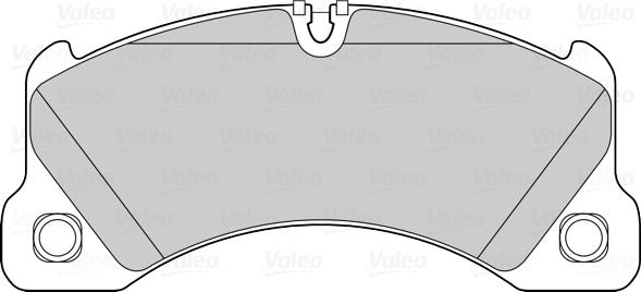 Valeo 302230 - Колодки тормозные PORSCHE CAYENNE 07-08/VW TOUAREG 03-10 перед_WVA24553  VW TOUAREG 04.10>12.14 autosila-amz.com