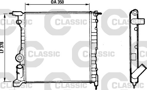 Valeo 316656 - Радиатор, охлаждение двигателя autosila-amz.com