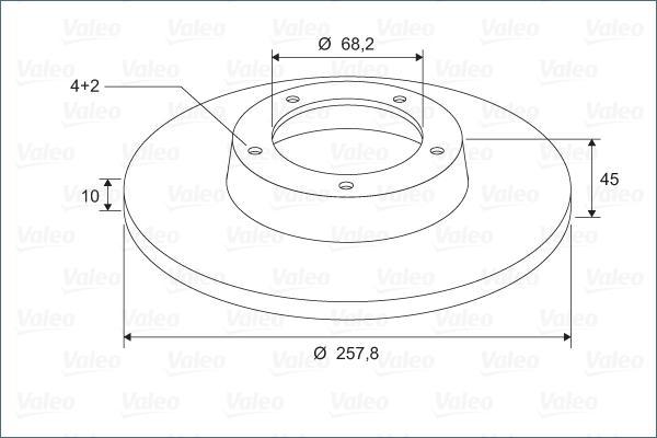 Valeo 297487 - Тормозной диск autosila-amz.com