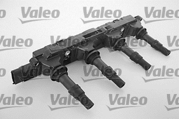 Valeo 245108 - Катушка зажигания Opel X18XE1/Z18XE/Z18XEL в сборе + 4 шт. свечных наконечника Valeo autosila-amz.com