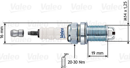 Valeo 246901 - Свеча зажигания autosila-amz.com