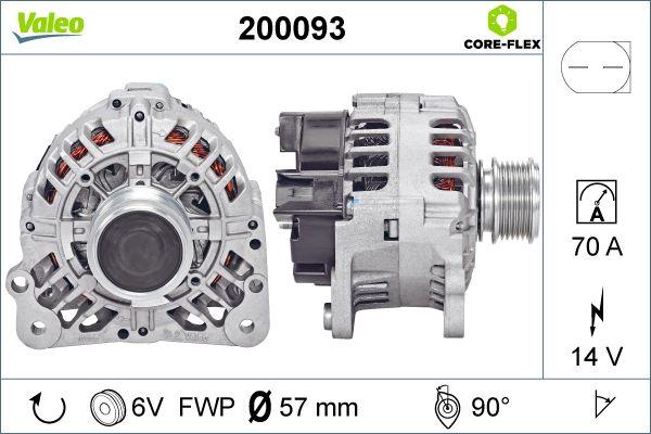 Valeo 200093 - Генератор autosila-amz.com