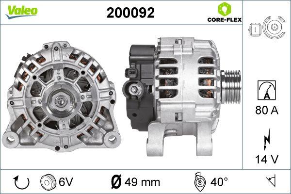 Valeo 200092 - Генератор autosila-amz.com