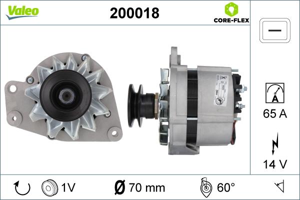 Valeo 200018 - Генератор autosila-amz.com