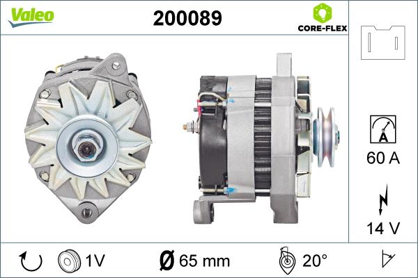 Valeo 200089 - Генератор autosila-amz.com