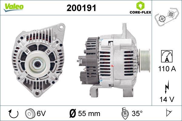 Valeo 200191 - Генератор autosila-amz.com