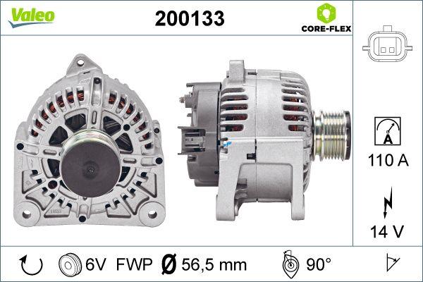 Valeo 200133 - Генератор autosila-amz.com