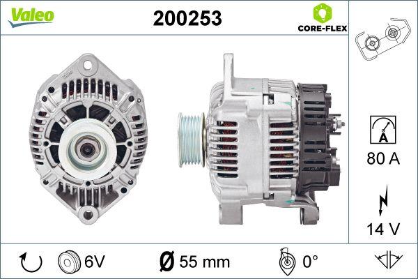 Valeo 200253 - Генератор autosila-amz.com