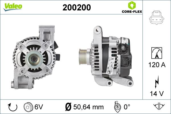 Valeo 200200 - Генератор autosila-amz.com