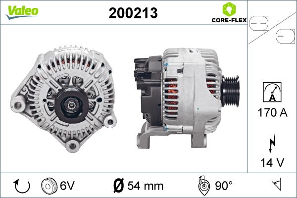 Valeo 200213 - Генератор autosila-amz.com