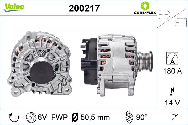 Valeo 200217 - Генератор autosila-amz.com