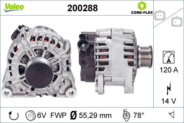 Valeo 200288 - Генератор autosila-amz.com