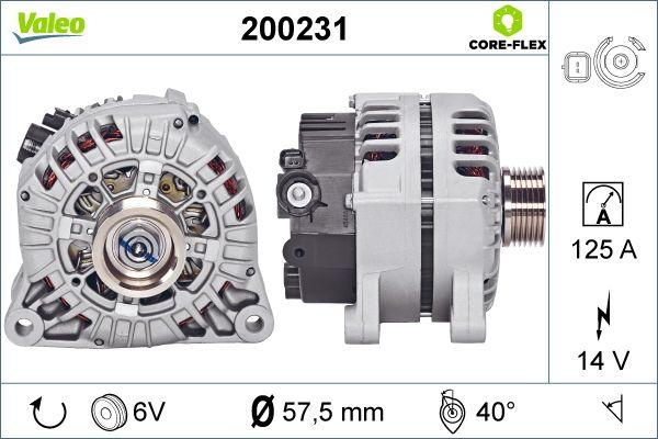 Valeo 200231 - Генератор autosila-amz.com