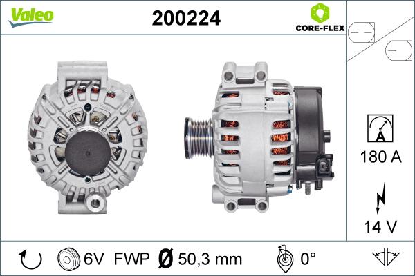 Valeo 200224 - Генератор autosila-amz.com