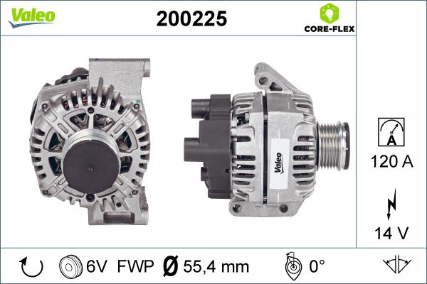 Valeo 200225 - Генератор autosila-amz.com